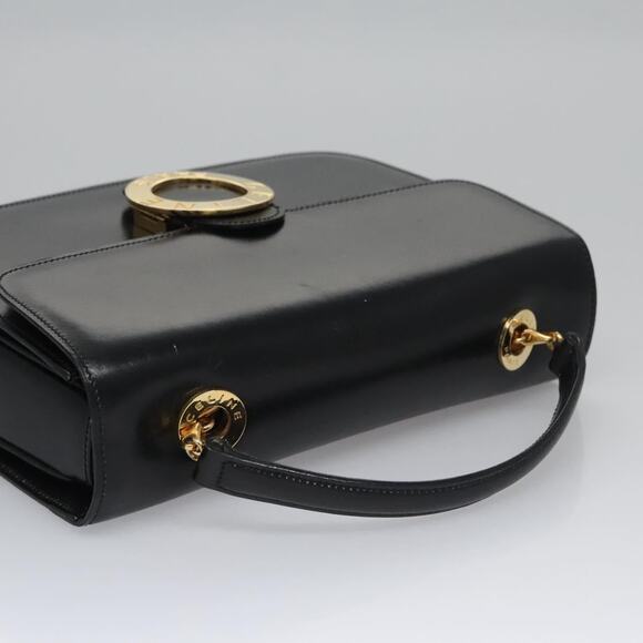 CELINE Hand Bag Leather Black Gold - Picture 6 of 13